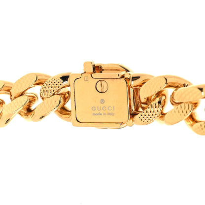 Gucci Metal Script Logo Interlocking Chain Necklace Gold 4 of 5