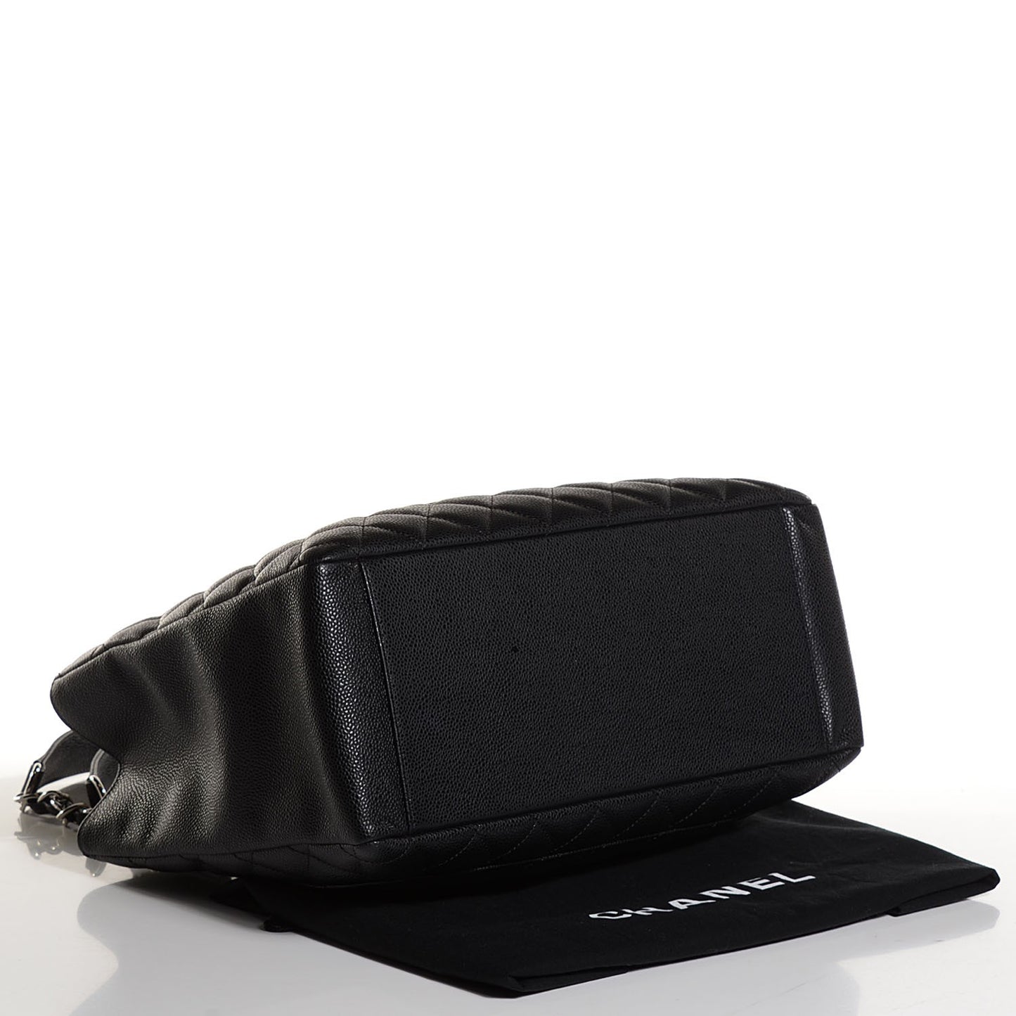 Caviar Quilted Grand Shopping Tote GST Black
