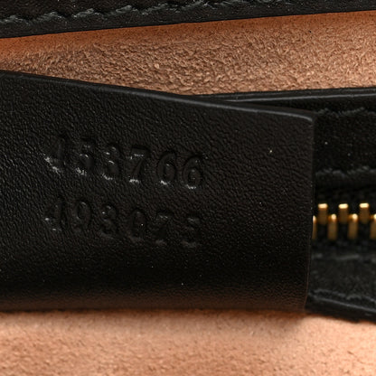 Gucci Nappa Bamboo Medium Nymphaea Top Handle Bag Black 7 of 10