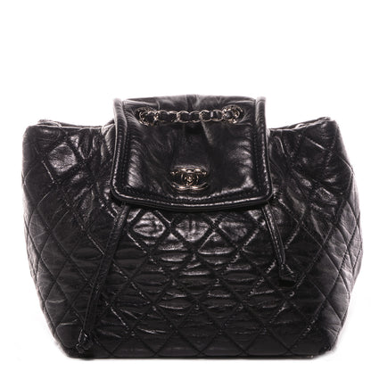 Chanel Glazed Calfskin Quilted Beijing Backpack Black 1 of 8