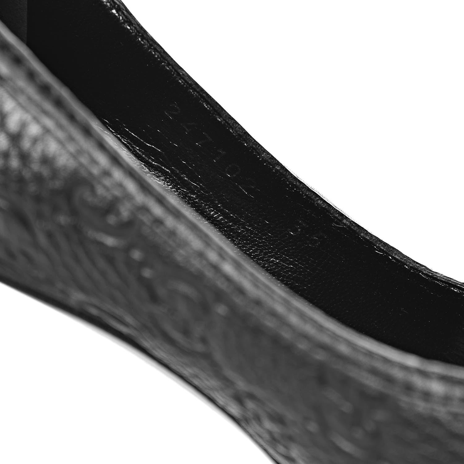 Gucci Guccissima Heels 35 Black 9 of 13