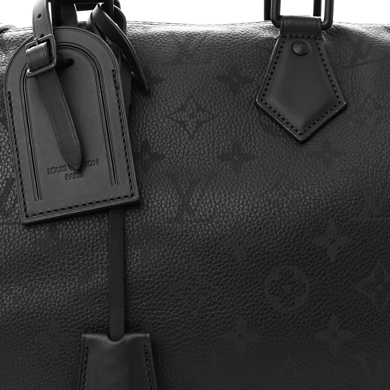Louis Vuitton Calfskin Monogram Speedy P9 Bandouliere 30 Ultra Black 7 of 11