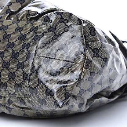 Gucci Crystal Monogram Hysteria Tote Navy Blue 8 of 10