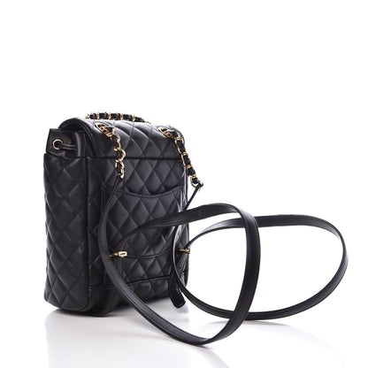 Chanel Calfskin Quilted Mini Urban Spirit Backpack Black 3 of 8