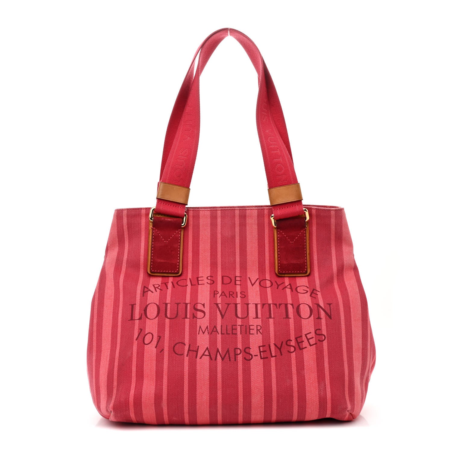 Louis Vuitton Denim Articles de Voyage Cabas Castillan Red 1 of 14
