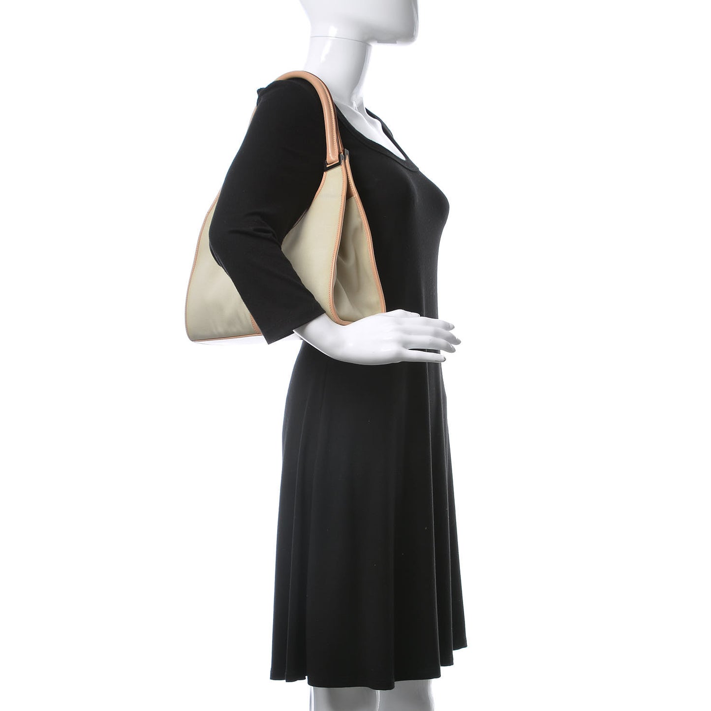 Canvas Small Jackie O Hobo Beige