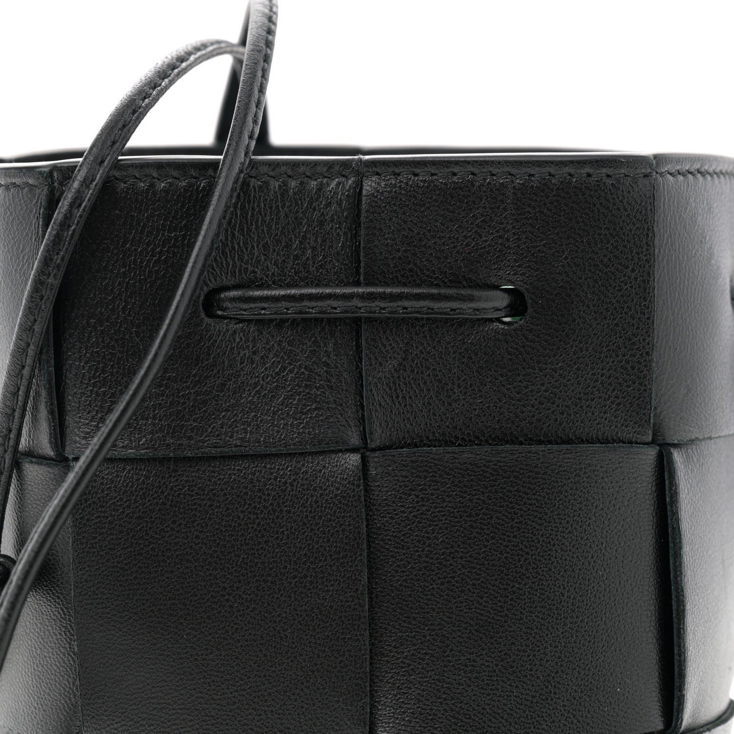 Bottega Veneta Nappa Maxi Intrecciato Mini Cassette Bucket Bag Black 7 of 9