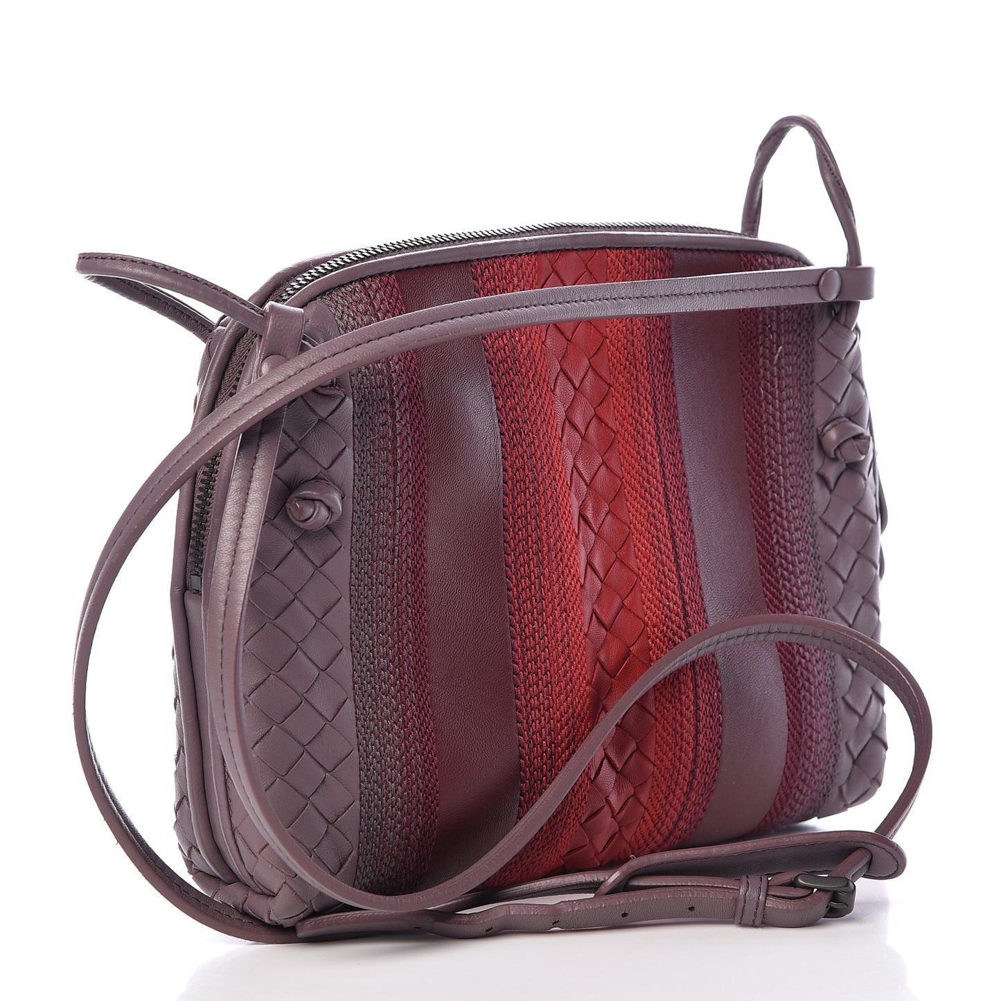 Nappa Intrecciato Embroidered Nodini Crossbody Messenger Multicolor