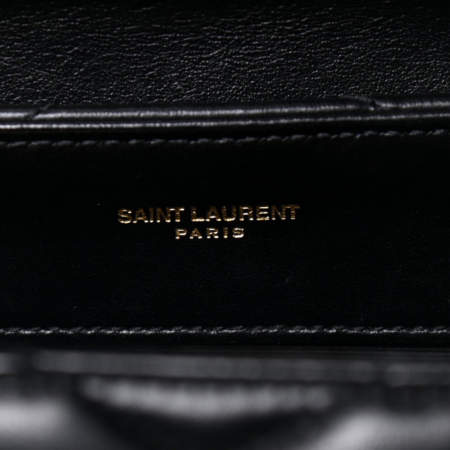 Calfskin Y Quilted Monogram Small Loulou Chain Satchel Black