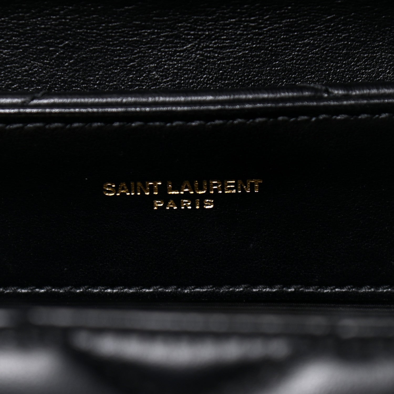 Saint Laurent Calfskin Y Quilted Monogram Small Loulou Chain Satchel Black 6 of 7
