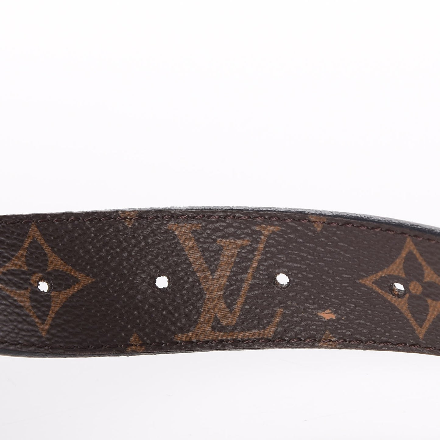 Calfskin Monogram 30mm LV Initiales Reversible Belt 80 32 Black
