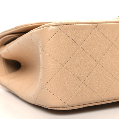 Chanel Caviar Quilted Jumbo Double Flap Beige Clair 9 of 13