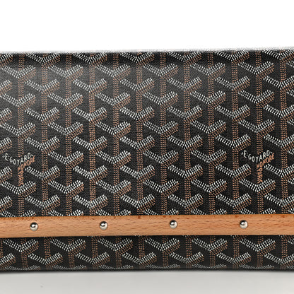 Goyard Goyardine Monte Carlo Bois Clutch Black 6 of 9