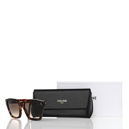 Celine Acetate Polarized Square Sunglasses CL40090I Havana 8 of 8
