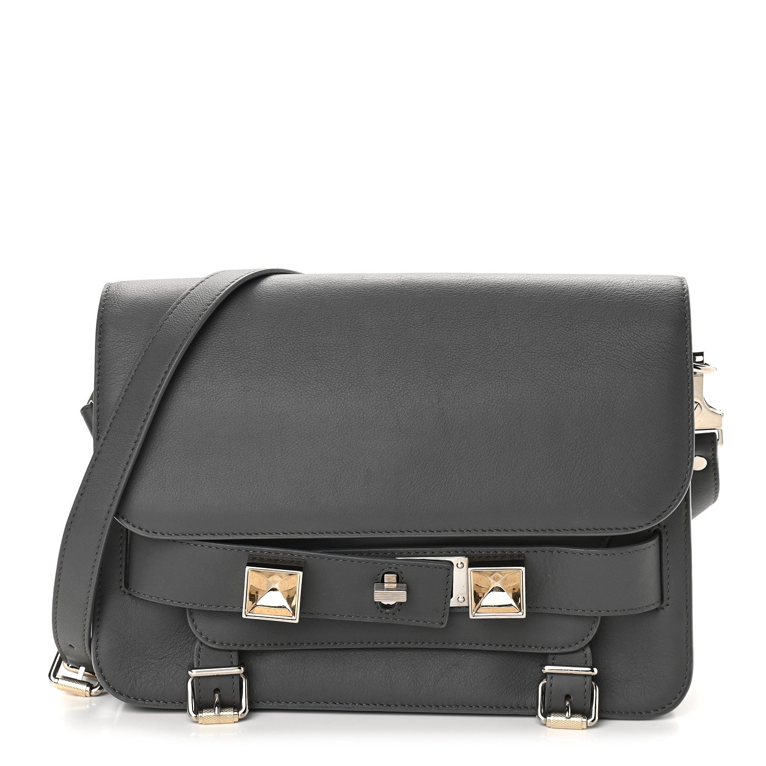 Proenza Schouler Smooth Calfskin PS11 Classic Shoulder Bag Heather Grey 1 of 11