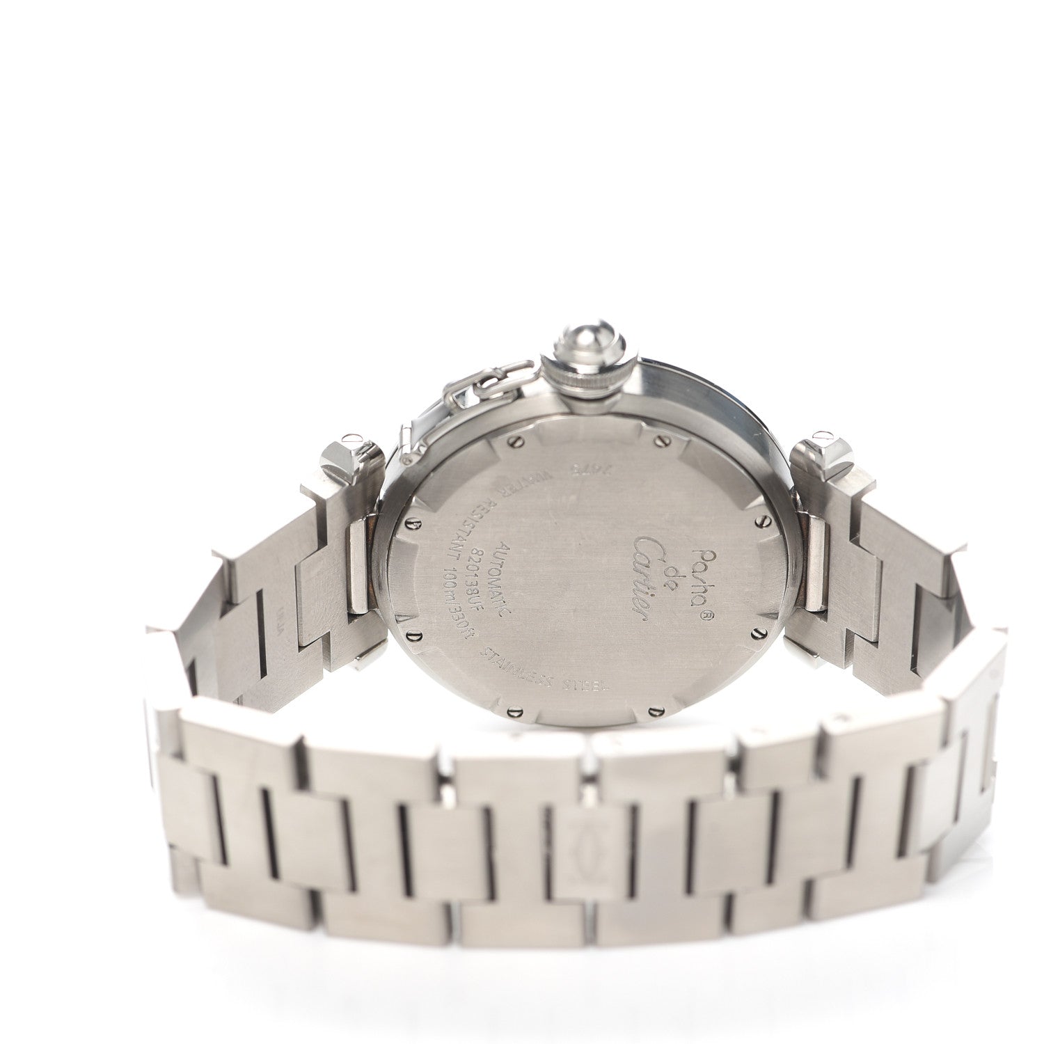 Cartier Stainless Steel 35mm Pasha C Big Date Automatic Watch Pink 4 of 5