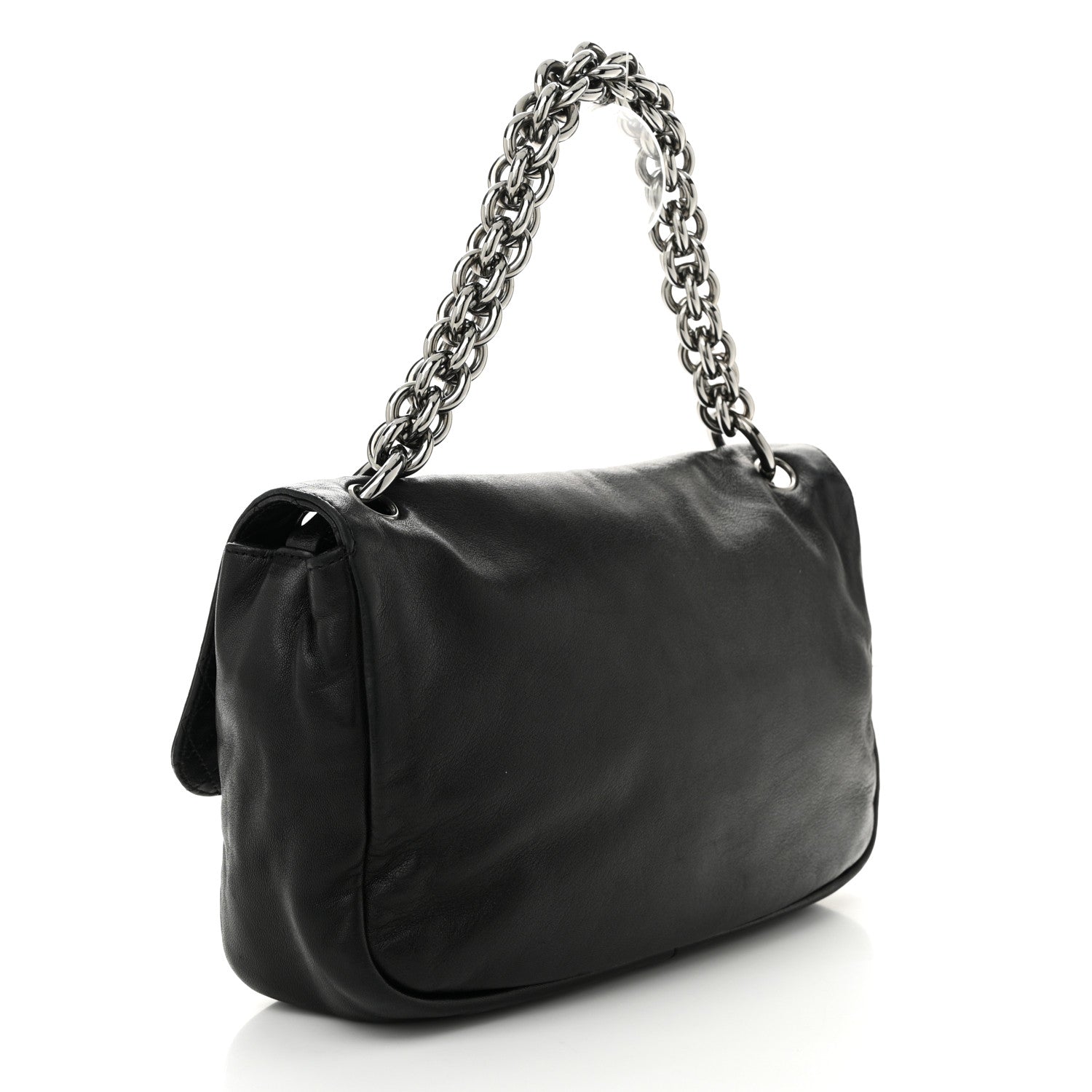 Chanel Lambskin Medium Soft and Chain Flap Black 3 of 11