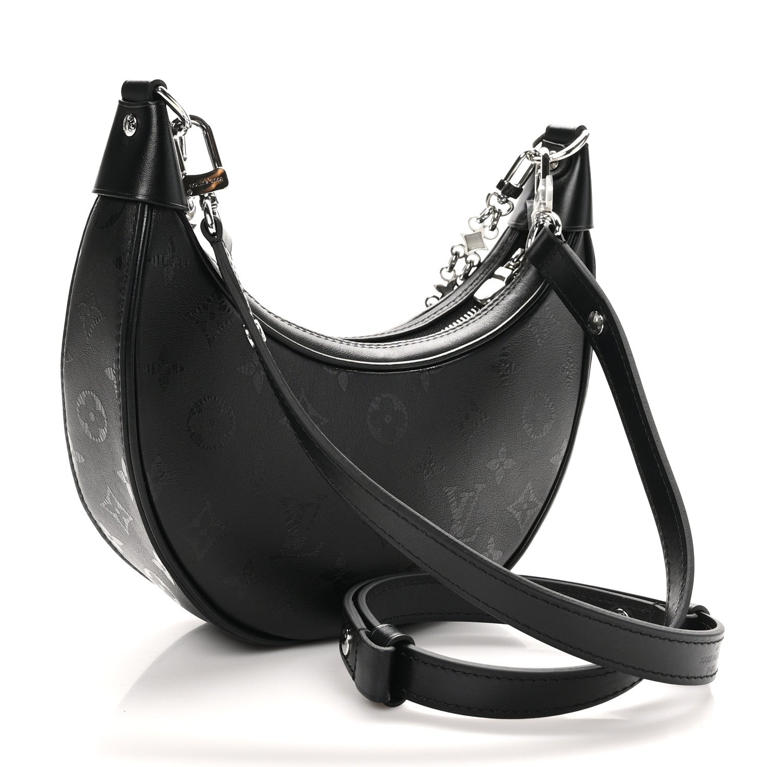 Louis Vuitton Calfskin Monogram Loop H27 Black 3 of 9