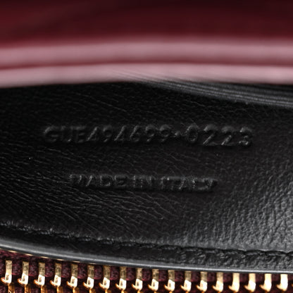 Saint Laurent Calfskin Y Quilted Monogram Small Loulou Chain Satchel Dark Legion Red 7 of 11