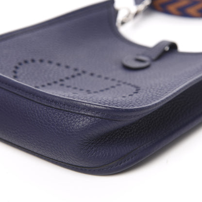 Hermes Taurillon Clemence Amazone Evelyne TPM Bleu Encre 9 of 12