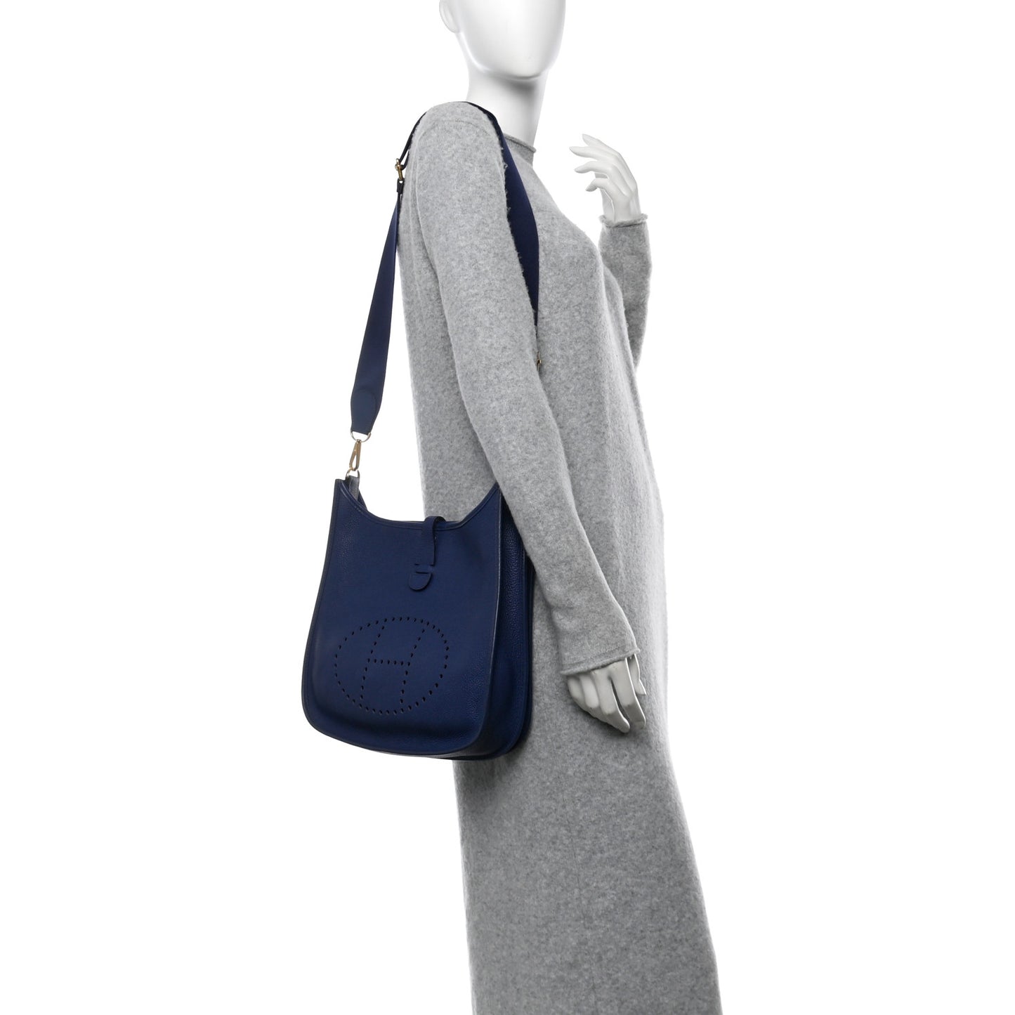 Taurillon Clemence EVELYNE III PM Bleu Encre