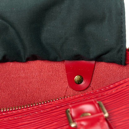 Louis Vuitton Epi Speedy 25 Castillan Red 6 of 11