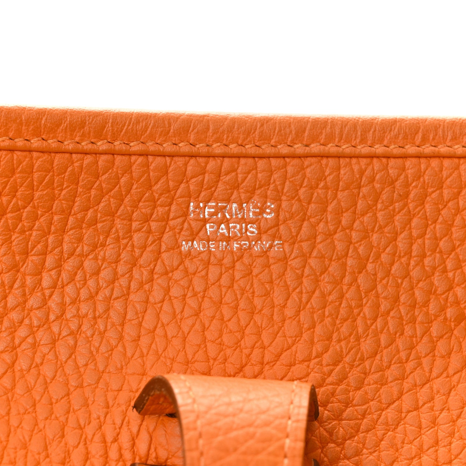 Hermes Taurillon Clemence Evelyne III PM Orange 6 of 12
