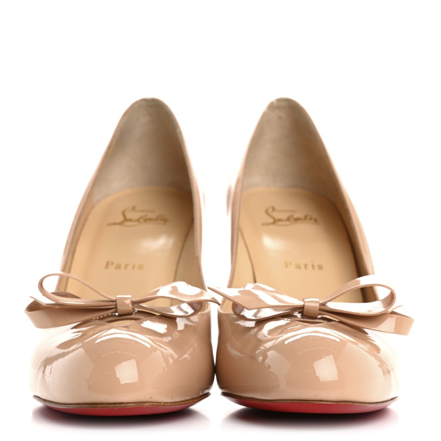 Christian Louboutin Patent Vinodo 85 Pumps 41 Nude 3 of 11