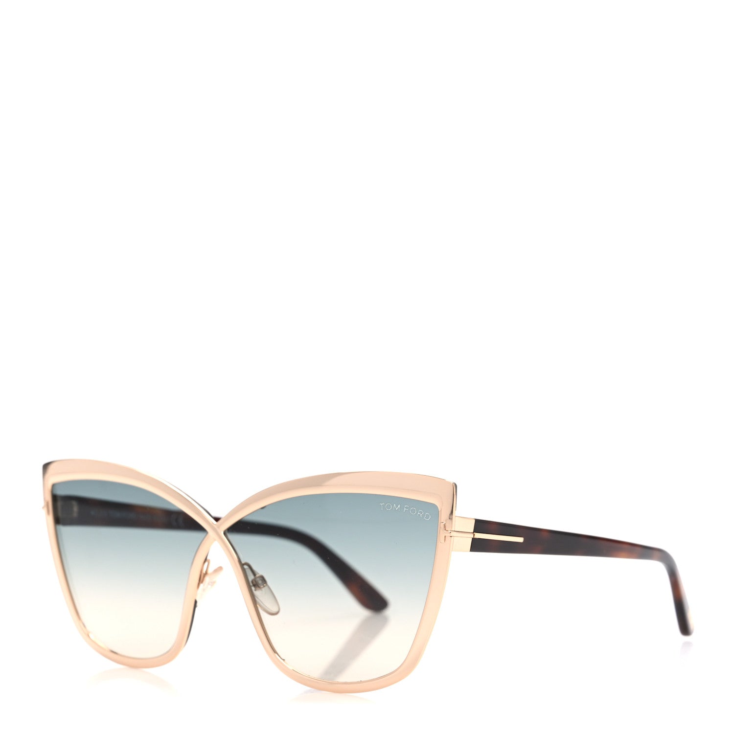 Tom Ford Sandrine Sunglasses TF715 Gold Tortoise 1 of 8