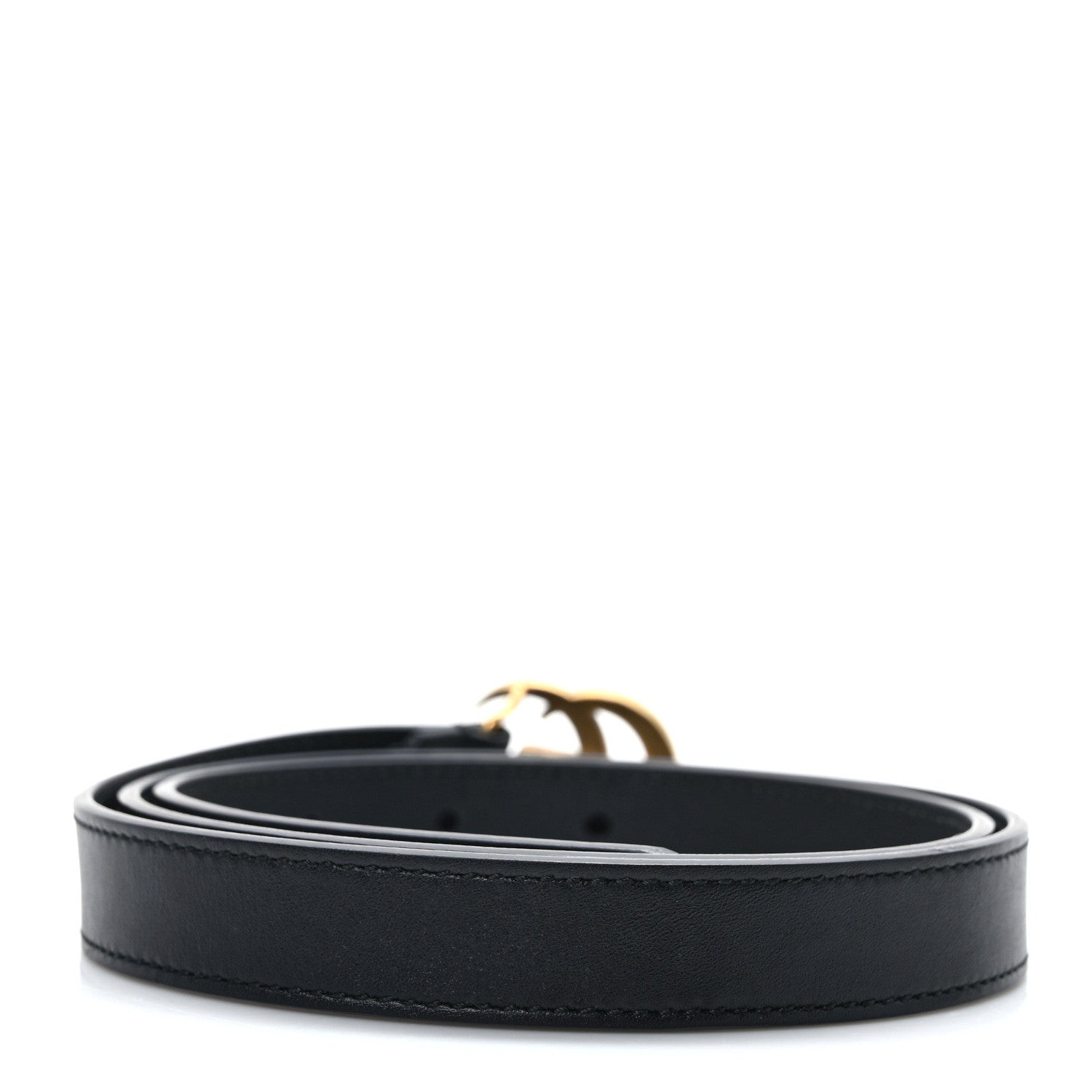 Gucci Calfskin Double G 20mm Belt 85 34 Black 2 of 4