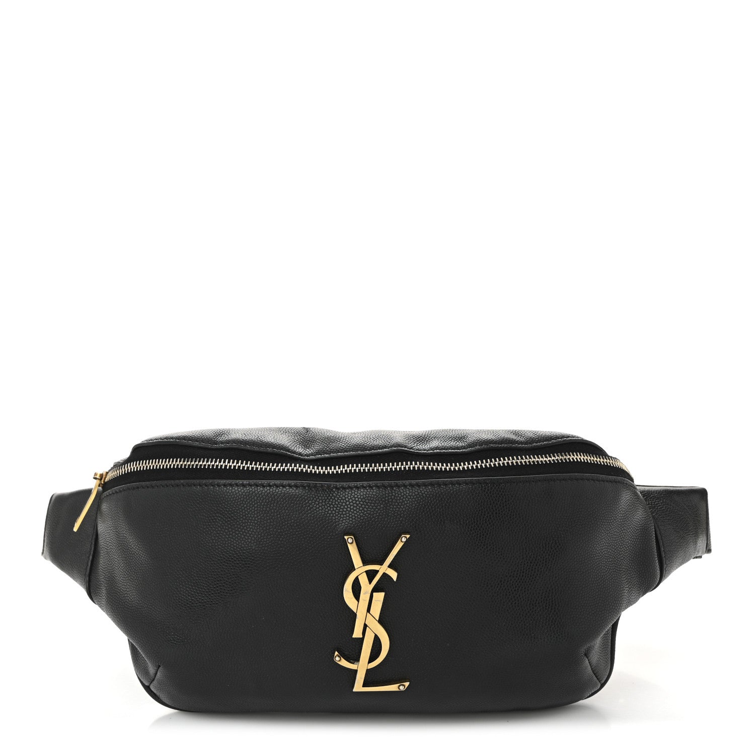Saint Laurent Grain De Poudre Monogram Belt Bag Black 1 of 10