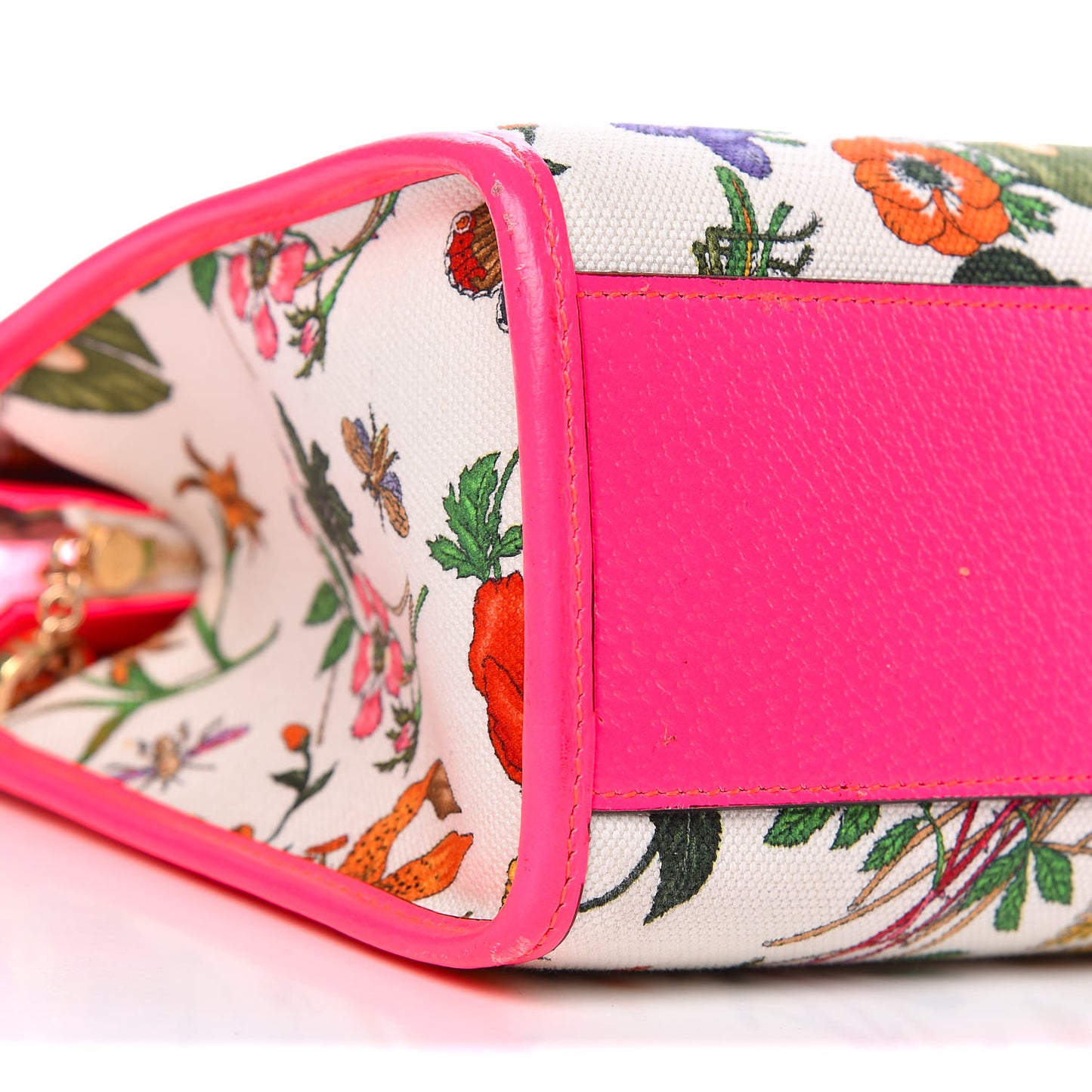 Canvas Medium Flora Tote Fuchsia