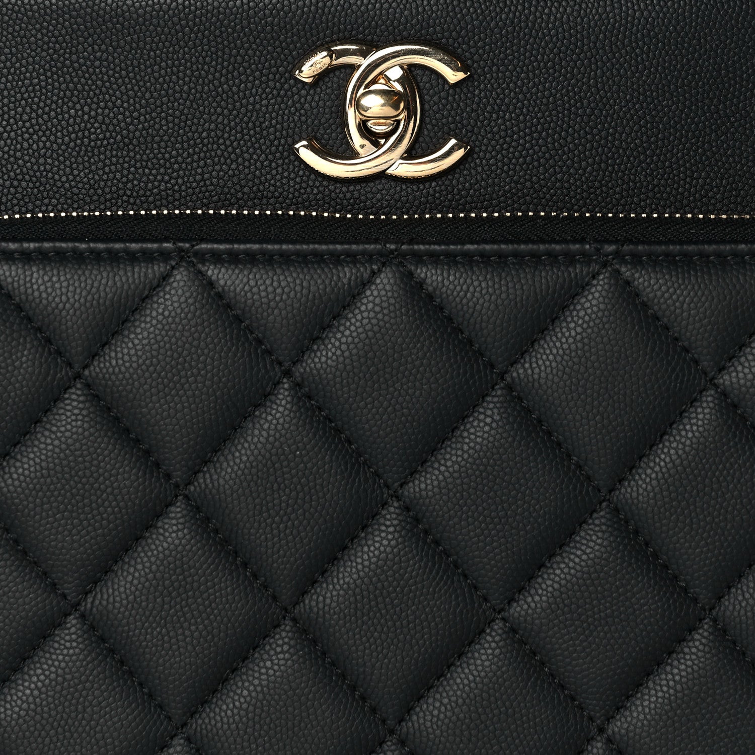 Chanel Caviar Quilted Small Business Affinity Shopping Bag Black 7 of 9