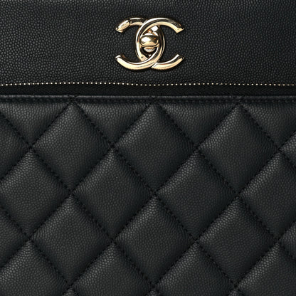 Chanel Caviar Quilted Small Business Affinity Shopping Bag Black 7 of 9