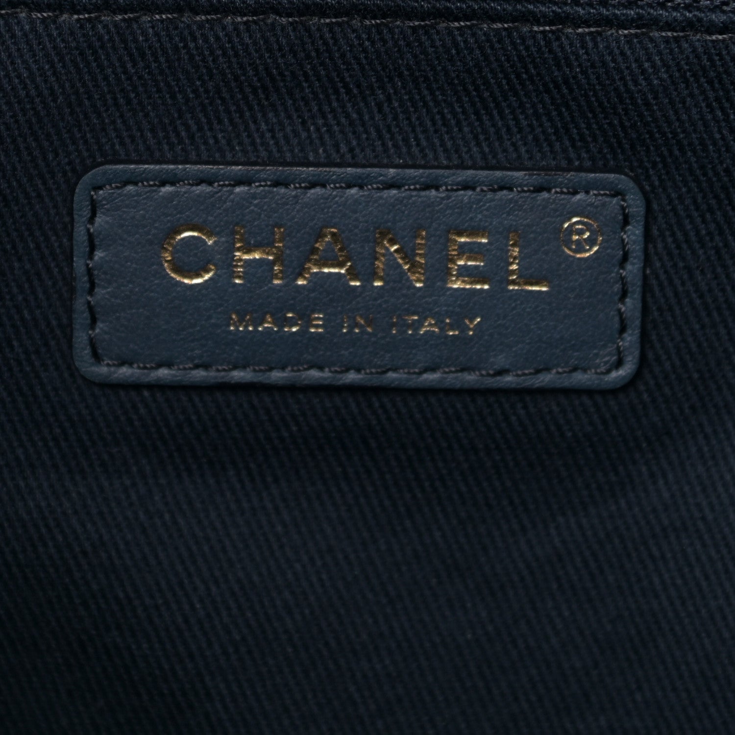 Chanel Mixed Fibers Calfskin Medium Deauville Tote Navy Blue 5 of 9