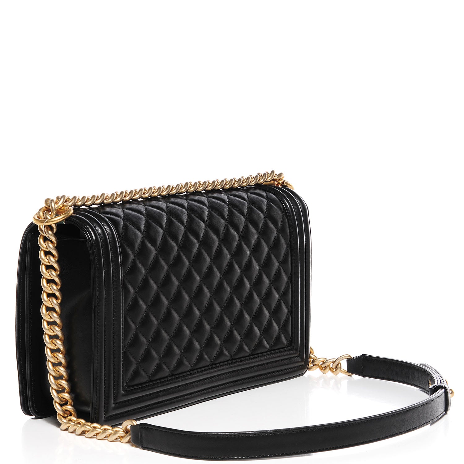 Chanel Lambskin Quilted New Medium Boy Flap Black 3 of 9