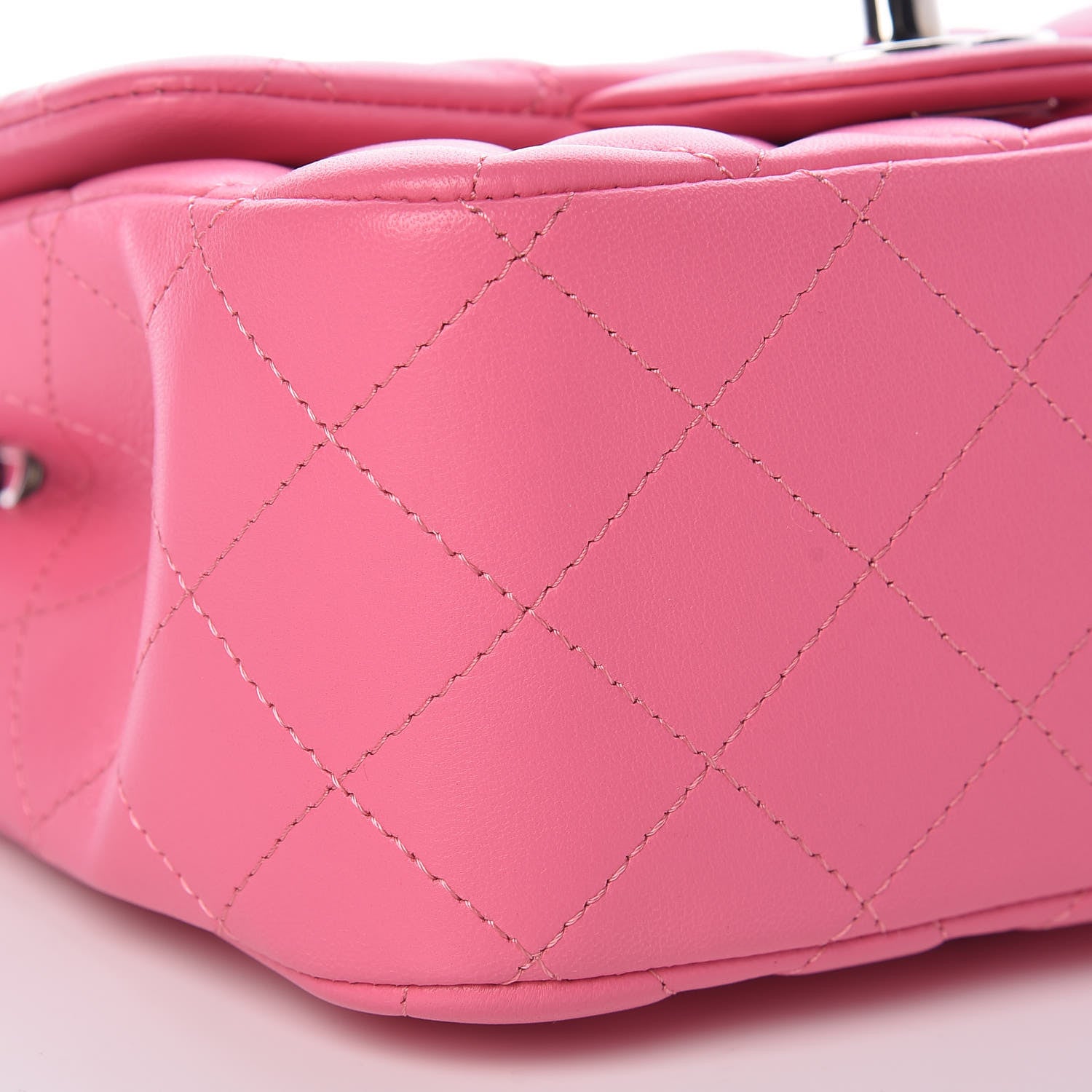 Chanel Lambskin Quilted Mini Square Flap Pink 8 of 10