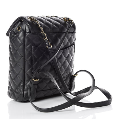 Chanel Lambskin Quilted Small Urban Spirit Backpack Black 3 of 10