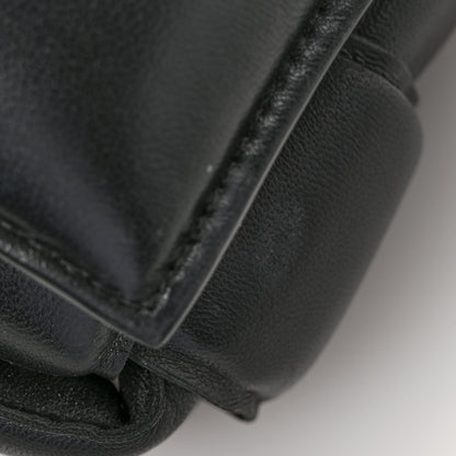 Bottega Veneta Lambskin Maxi Intreccio Padded Chain Cassette Crossbody Bag Black 11 of 11