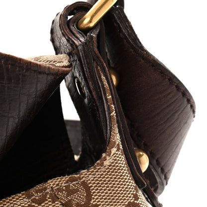 Gucci Monogram Horsebit Chain Flap Shoulder Bag Brown 11 of 12