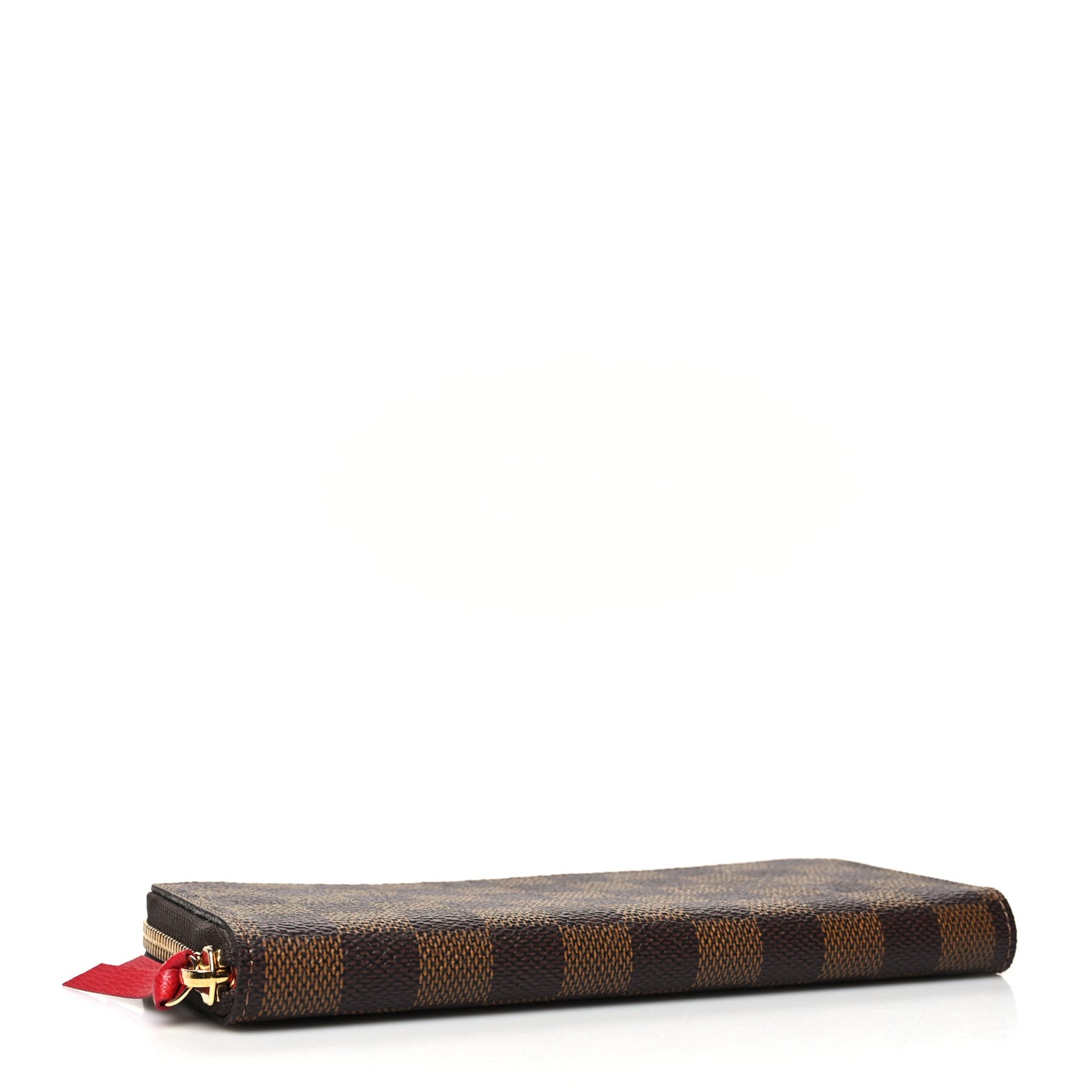 Damier Ebene Clemence Wallet Cherry
