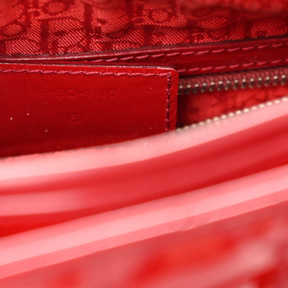 Christian Dior Patent Cannage Medium Lady Dior Red 7 of 10