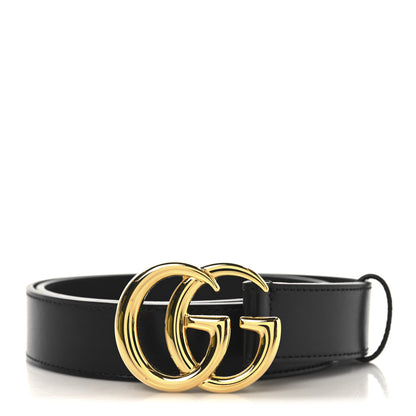 Gucci Calfskin Double G 30mm Belt 75 30 Black 1 of 6