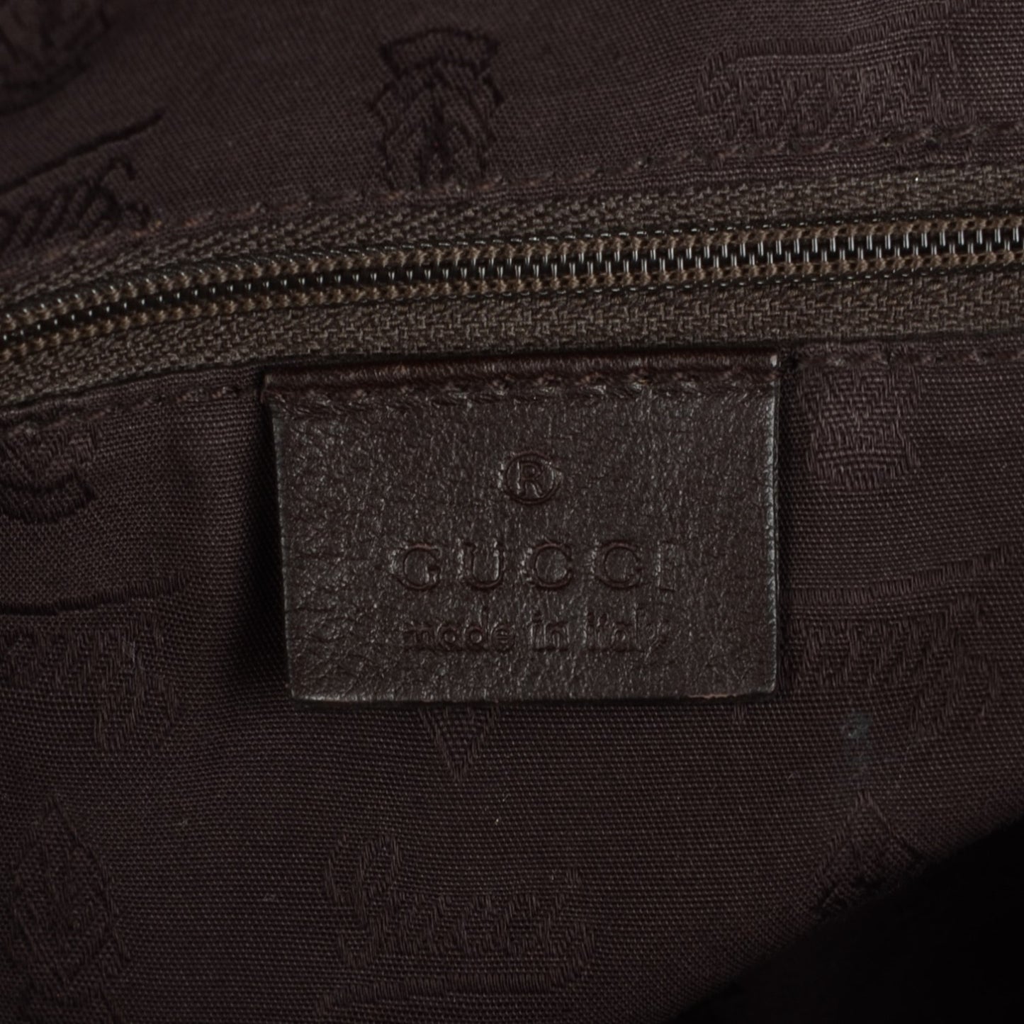 Guccissima Signature Large Sukey Tote Chocolate
