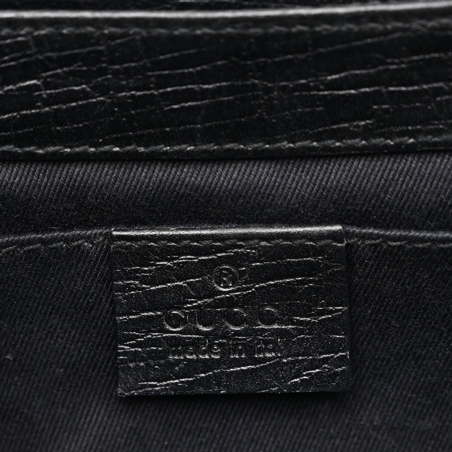 Gucci Monogram Horsebit Chain Clutch Black 6 of 13
