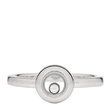 Chopard 18K White Gold Diamond Happy Diamonds Icons Ring 52 6 1 of 4