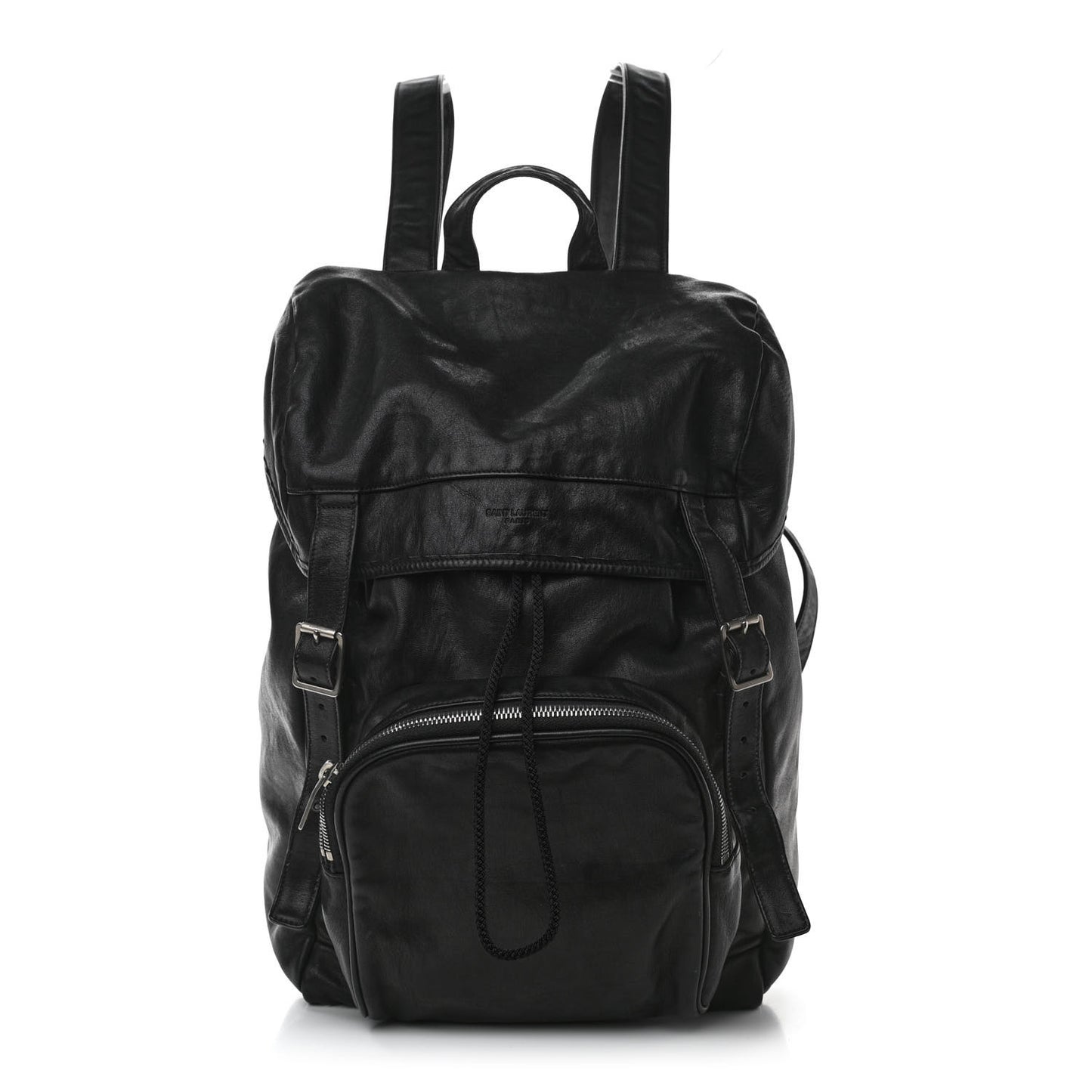 Calfskin Delave Backpack Black