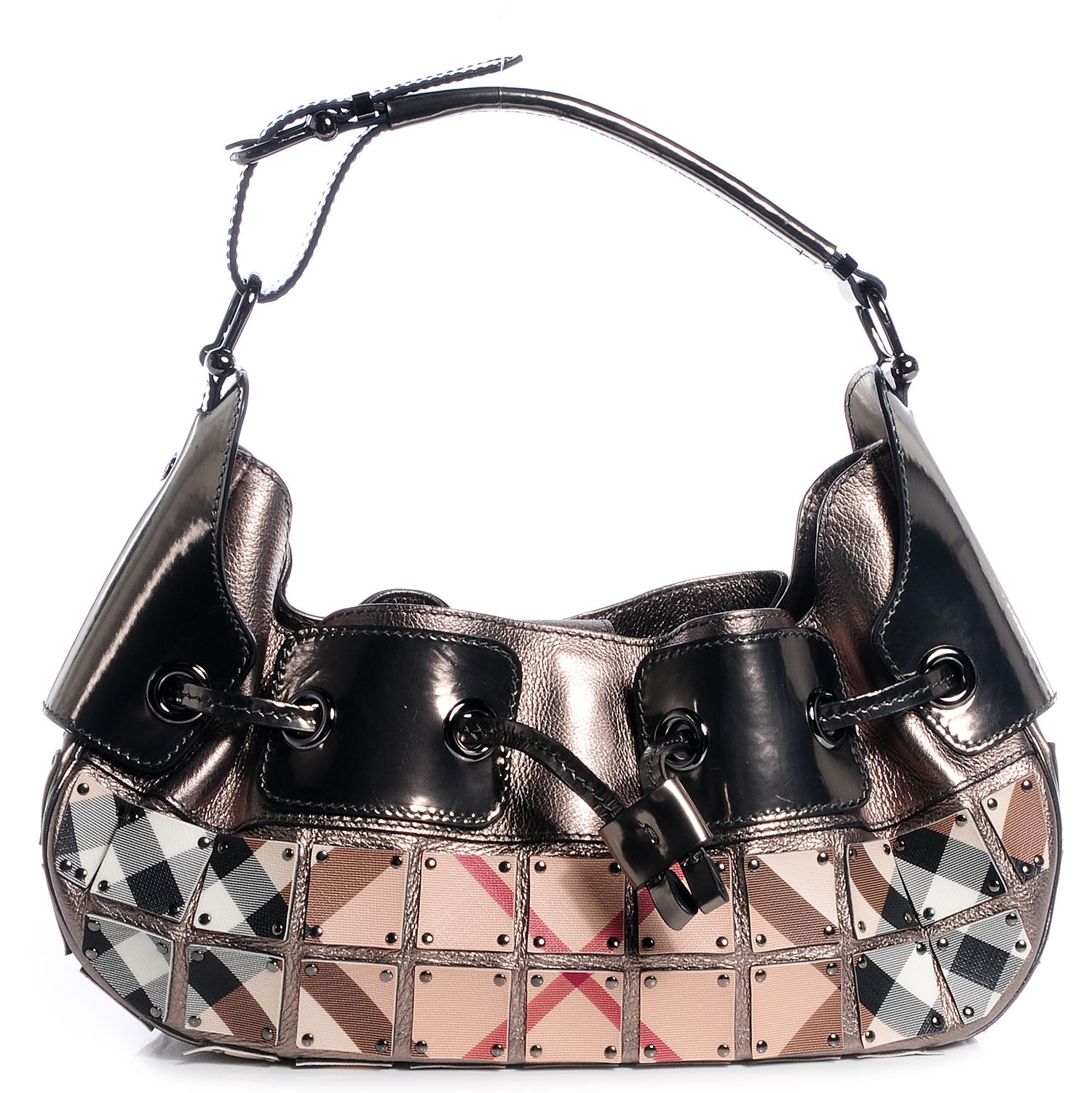 Burberry Prorsum Super Nova Mini Warrior Studded Hobo Metallic 1 of 9