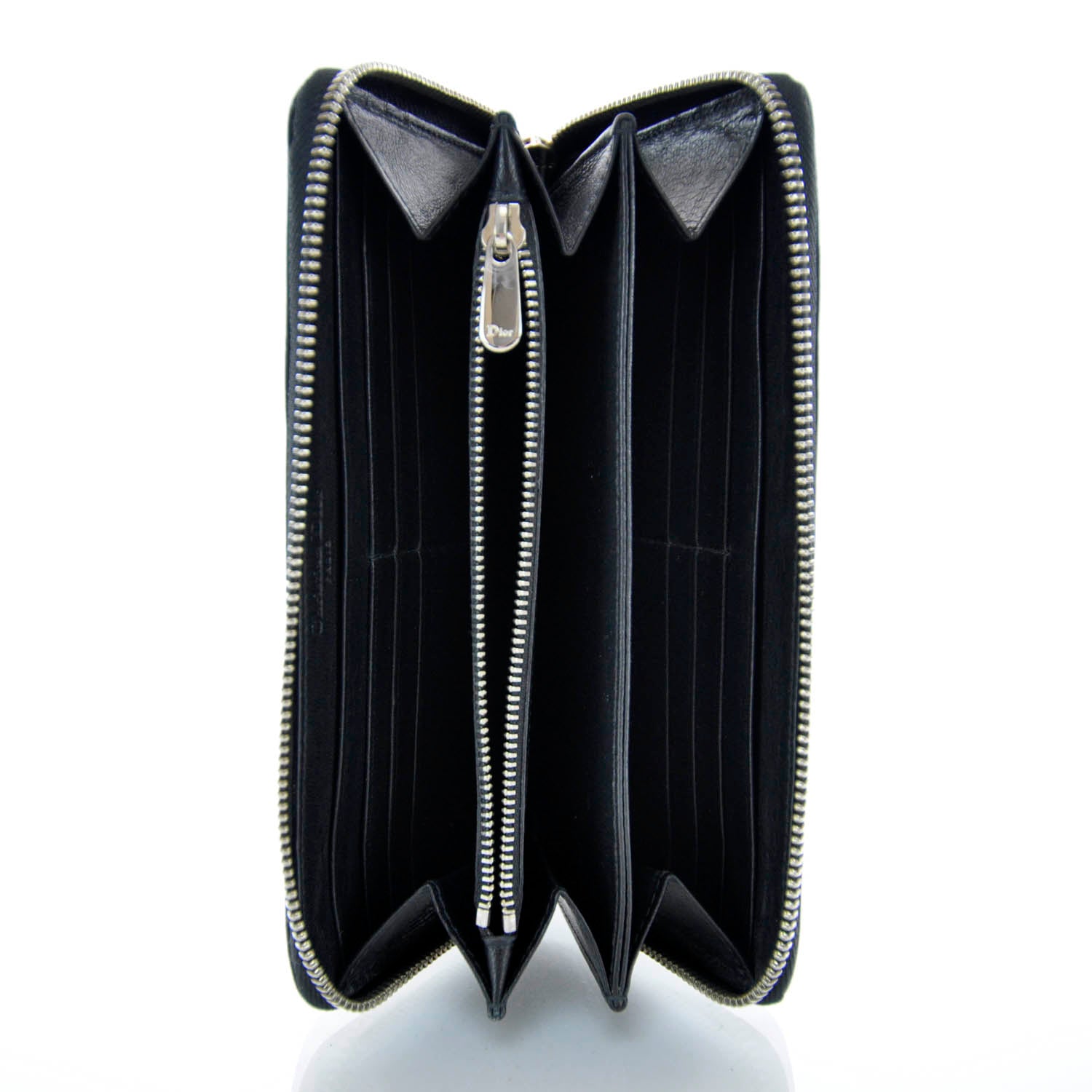Christian Dior Patent Ultimate Zip Around Wallet 5 of 9
