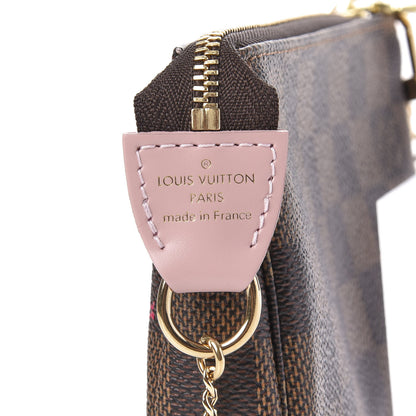 Louis Vuitton Damier Ebene 2020 Christmas Animation Big Wheel Mini Pochette Accessories Rose Ballerine 6 of 8